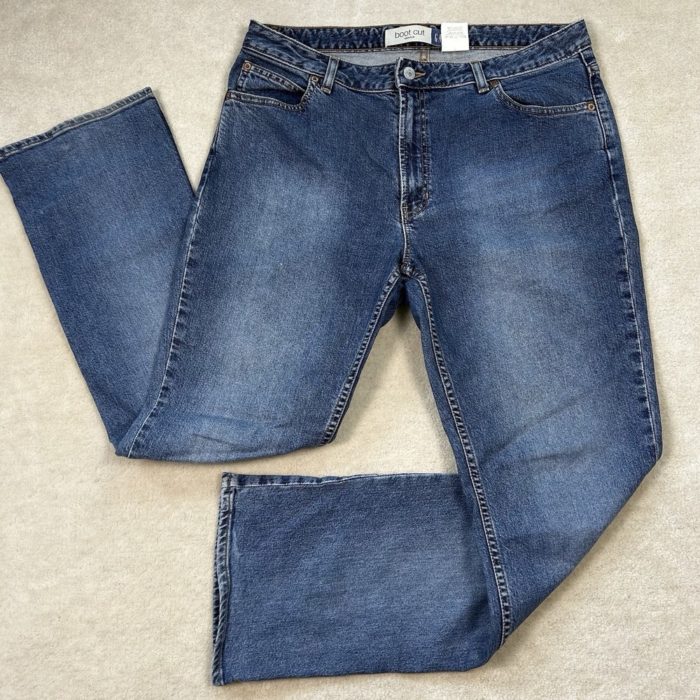 Vintage 90s Gap Bootcut Jeans Women's 14 Stretch USA Made Denim